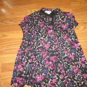 5/$25 Sag Harbor size 1X multicolored short sleeve top